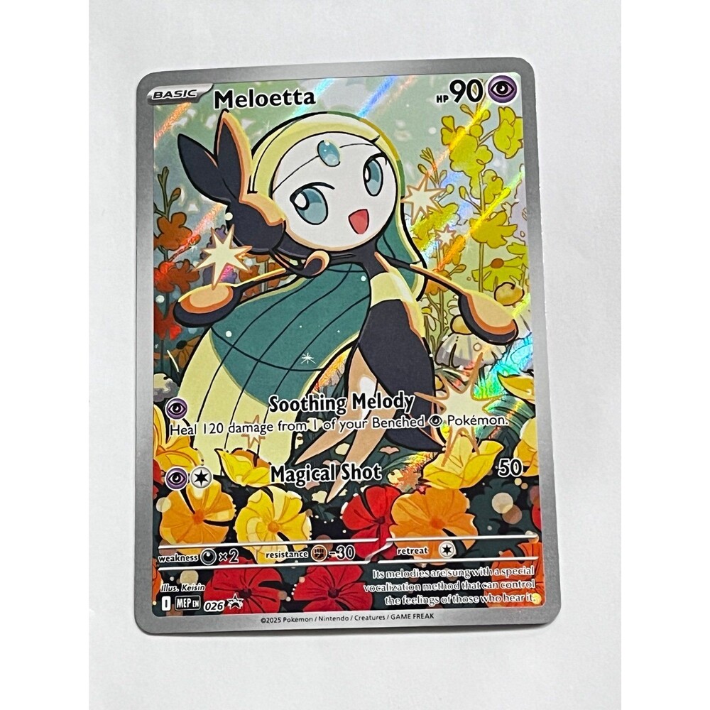Meloetta 026 Illustration Rare Promo Pokémon Card Mega Evolution Mint